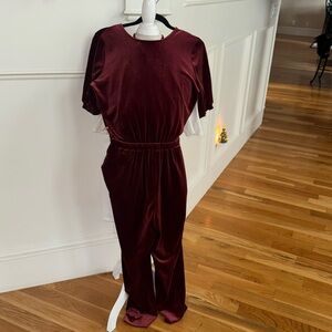 Maroon Velvet Jumper